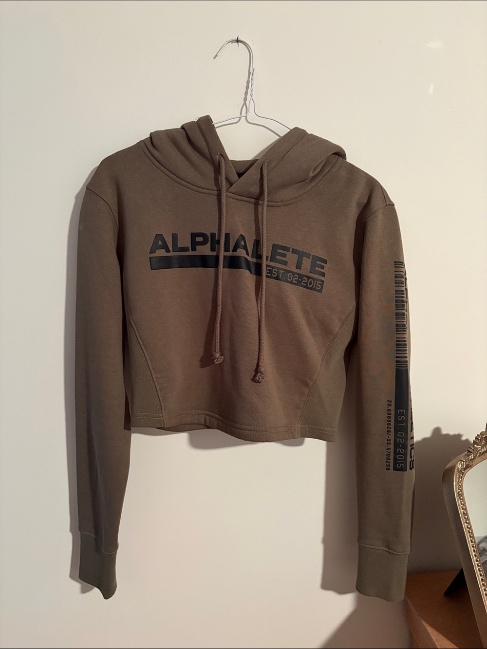 Alphabets Cropped Hoodie XS